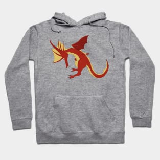 Bowing Cute Red Dragon Hoodie